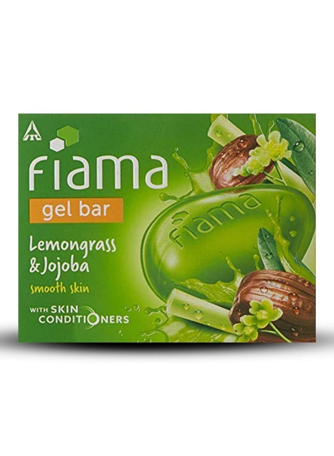 Fiama Gel Bar, Lemongrass and Jojoba for smooth skin, with skin conditioners, 125g (Pack of 3) - Image 1